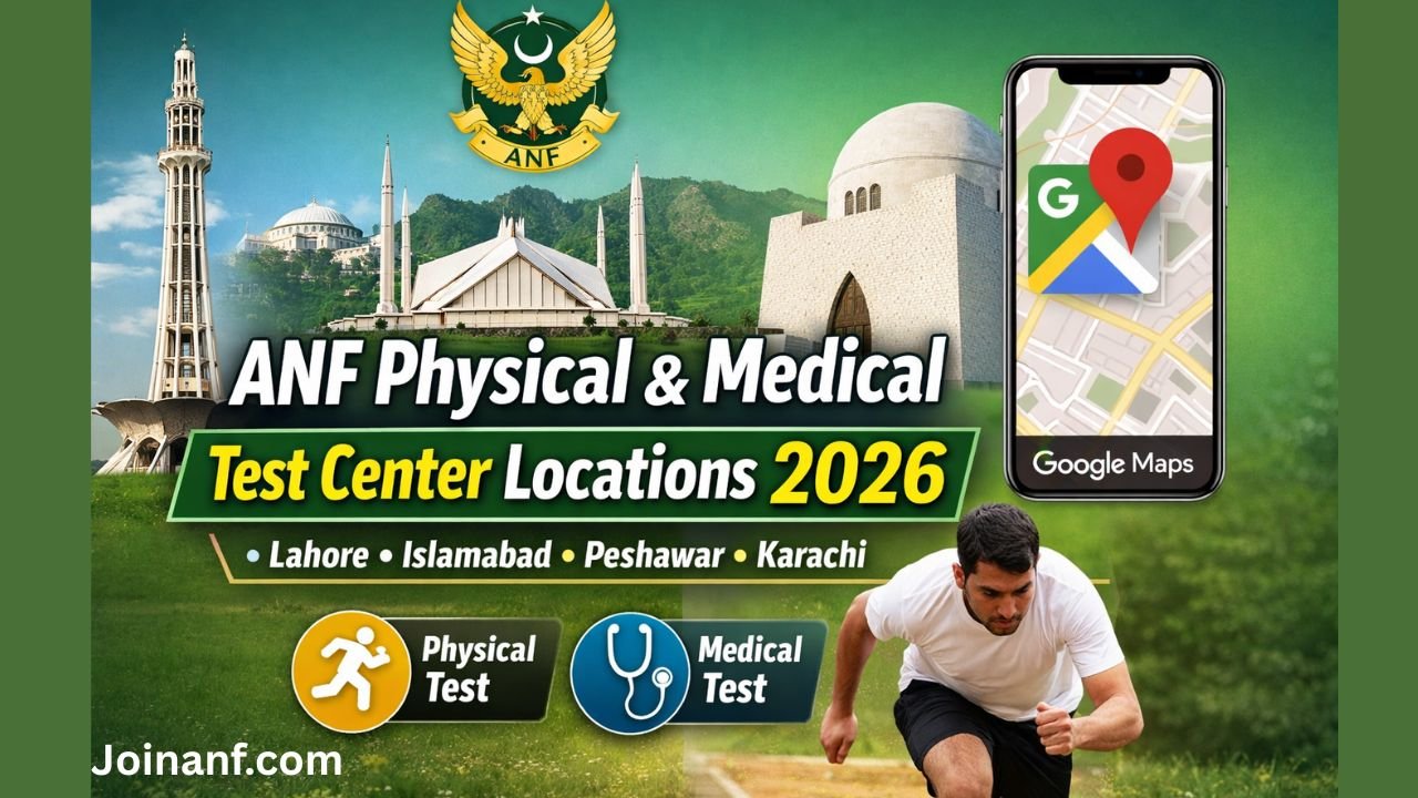 ANF Physical and Medical Test Center Locations 2026