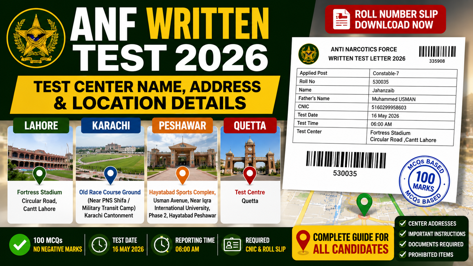 ANF Written Test Center